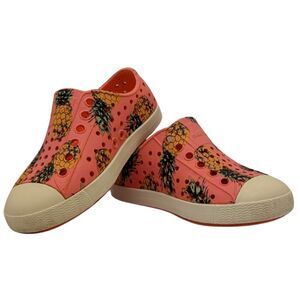 Native Shoes Jefferson Coral Pink Pineapple Print Size Toddler 6